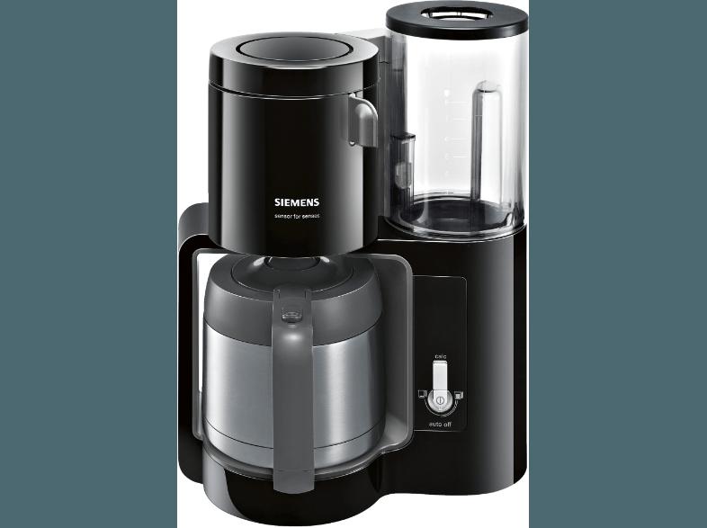 SIEMENS TC80503 Filterkaffeemaschine Schwarz/Anthrazit (doppelw. Edelstahlthermokanne mit Softgriff)