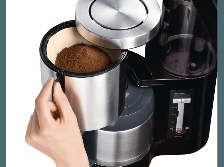 SIEMENS TC86503 Filterkaffeemaschine Schwarz/Anthrazit (doppelw. Edelstahlthermokanne mit Softgriff)