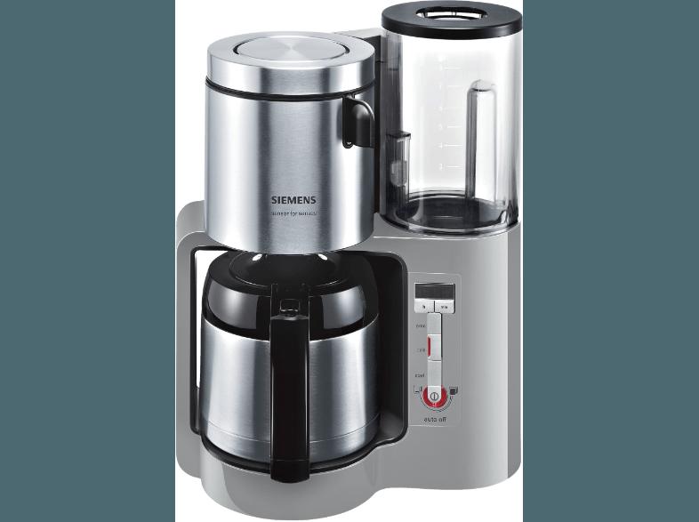 SIEMENS TC86505 Filterkaffeemaschine Urbangrau/Schwarz (doppelw. Edelstahlthermokanne mit Softgriff)