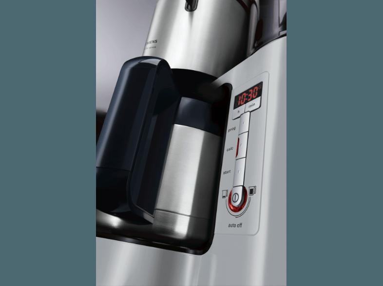 SIEMENS TC86505 Filterkaffeemaschine Urbangrau/Schwarz (doppelw. Edelstahlthermokanne mit Softgriff)
