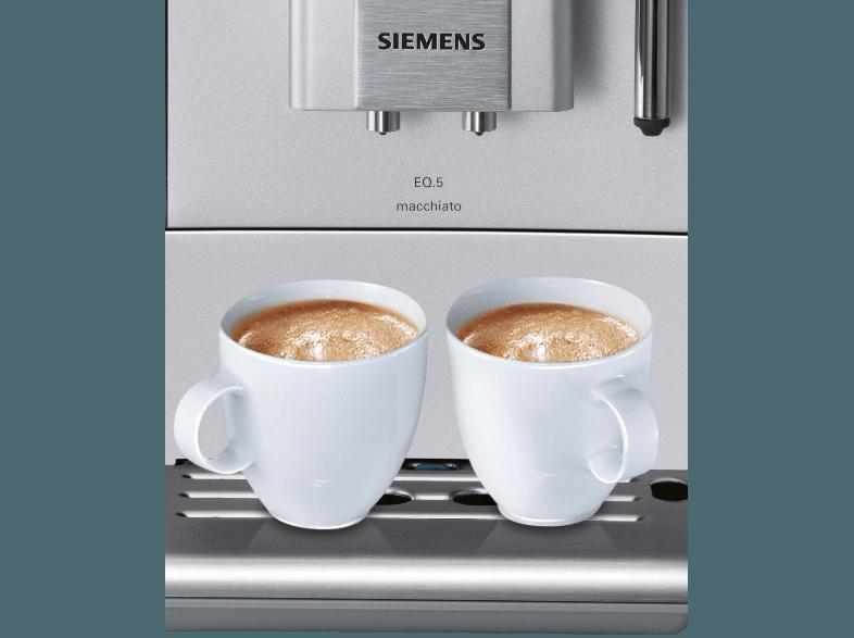 SIEMENS TE 501501 DE Kaffeemaschine (Keramikmahlwerk, 1.7 Liter, Silber/Hellgrau)