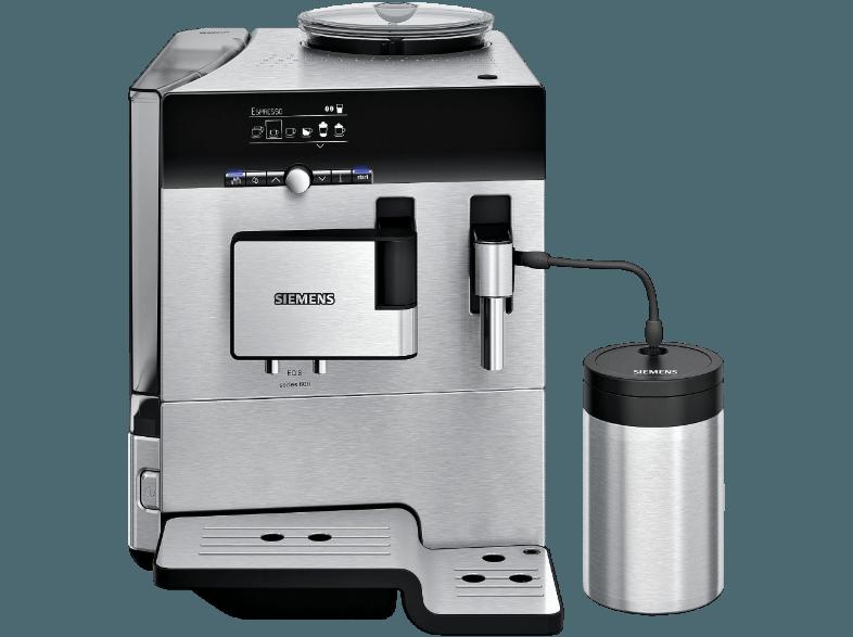 SIEMENS TE 806501 DE Espressomaschine (Keramikmahlwerk, 2.4 Liter, Edelstahl)