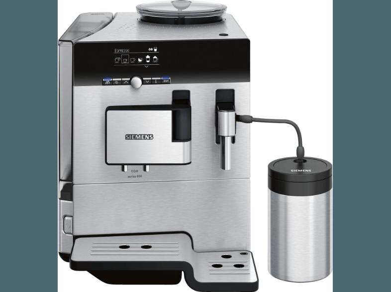SIEMENS TE 806501 DE Espressomaschine (Keramikmahlwerk, 2.4 Liter, Edelstahl)