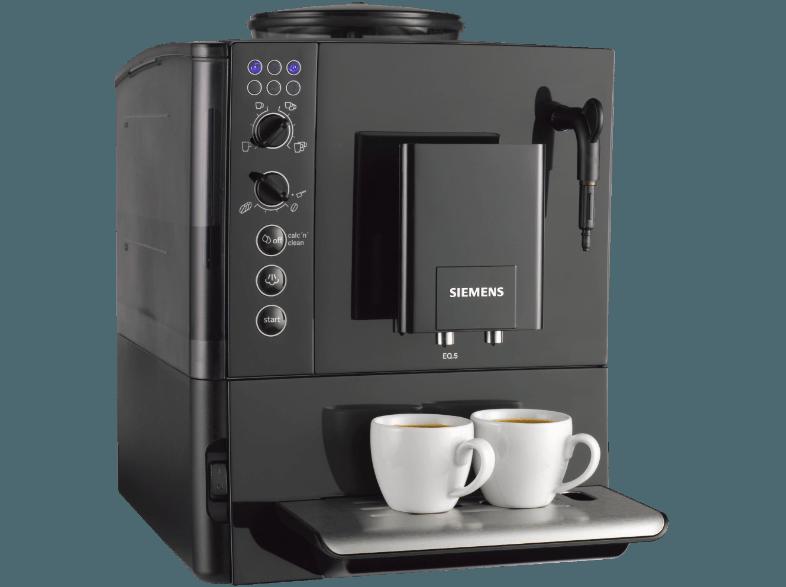 SIEMENS TE501505DE EQ.5 Espressomaschine (Keramik-Scheibenmahlwerk, 1.7 Liter, Schwarz)