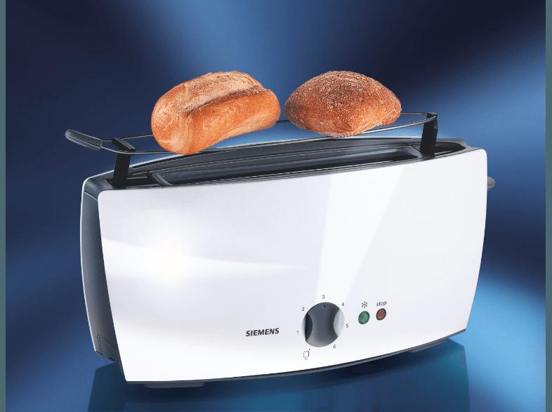 SIEMENS TT60101 Toaster Weiß (900 Watt, Schlitze: 1)