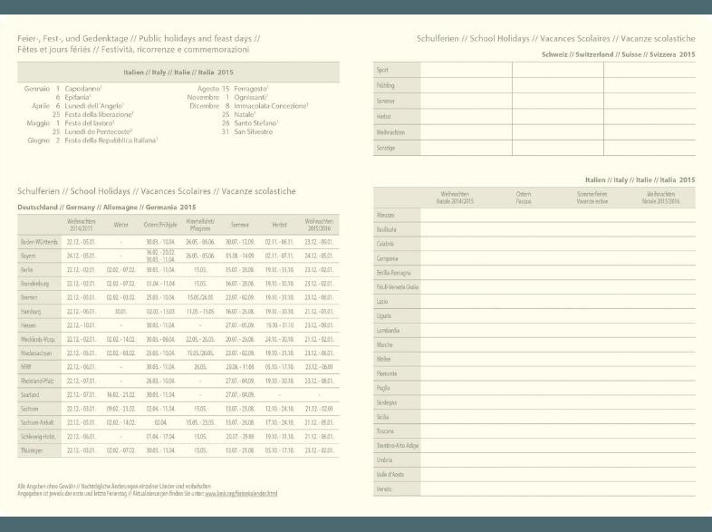 SIGEL C1514 Conceptum 2015 Wochennotiz-Kalender