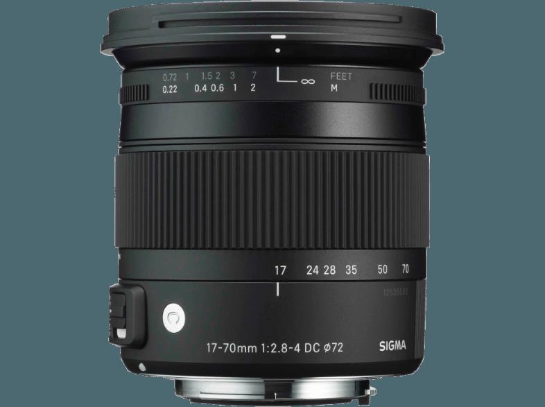 SIGMA 17-70mm/2,8-4 DC MAKRO OS HSM CA Standardzoom für Canon EF (17 mm- 70 mm, f/2.8-4)