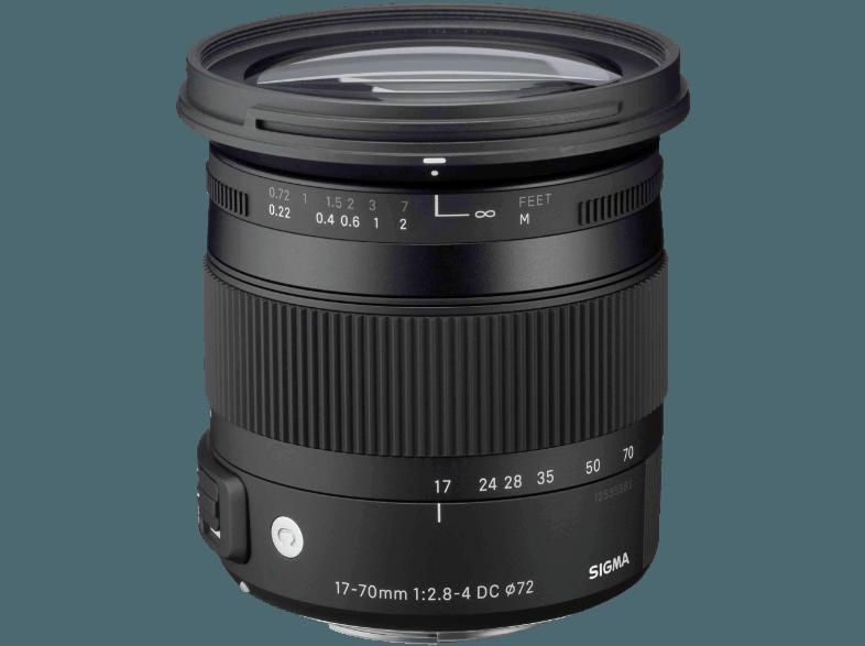 SIGMA 17-70mm/2,8-4 DC MAKRO OS HSM CA Standardzoom für Canon EF (17 mm- 70 mm, f/2.8-4)