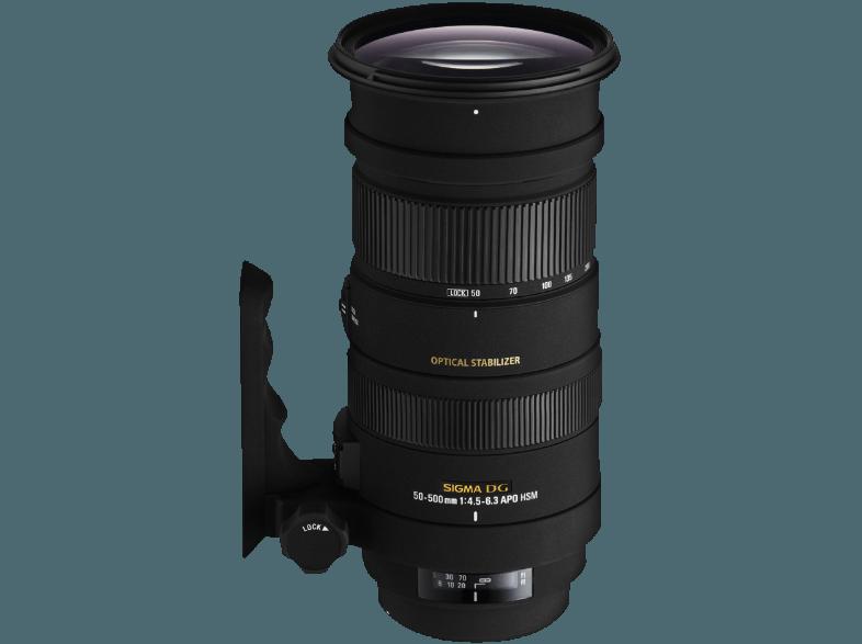 SIGMA 50-500mm F4,5-6,3 DG OS HSM Canon Standardzoom für Canon EF (50 mm- 500 mm, f/4.5-6.3), SIGMA, 50-500mm, F4,5-6,3, DG, OS, HSM, Canon, Standardzoom, Canon, EF, 50, mm-, 500, mm, f/4.5-6.3,