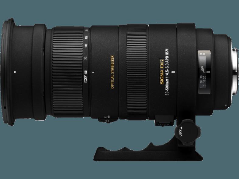 SIGMA 50-500mm F4,5-6,3 DG OS HSM Canon Standardzoom für Canon EF (50 mm- 500 mm, f/4.5-6.3), SIGMA, 50-500mm, F4,5-6,3, DG, OS, HSM, Canon, Standardzoom, Canon, EF, 50, mm-, 500, mm, f/4.5-6.3,