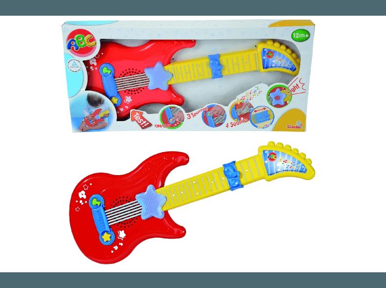 SIMBA TOYS 104010529 ABC Gitarre mit Sound Mehrfarbig, SIMBA, TOYS, 104010529, ABC, Gitarre, Sound, Mehrfarbig