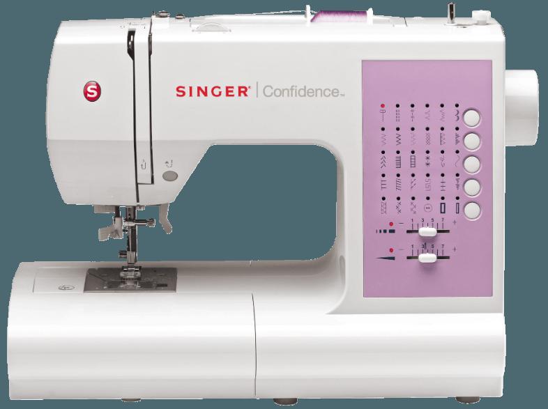 SINGER Confidence 7463 Computernähmaschine (65 Watt, 1-stufig), SINGER, Confidence, 7463, Computernähmaschine, 65, Watt, 1-stufig,