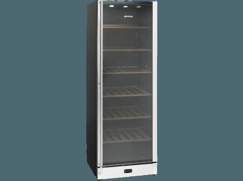 SMEG SCV 115-1 Weinklimaschrank (223 kWh/Jahr, B, 197 Flaschen, Silber)