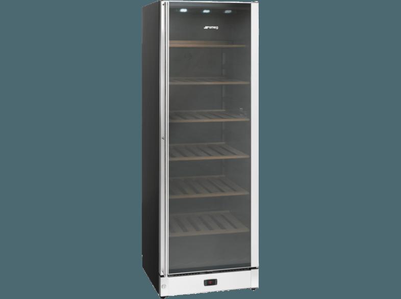 SMEG SCV 115-1 Weinklimaschrank (223 kWh/Jahr, B, 197 Flaschen, Silber)