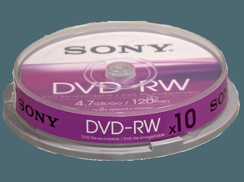 SONY 10DMW47SP DVD-RW 10er Spindel DVD-RW 10 Stück, SONY, 10DMW47SP, DVD-RW, 10er, Spindel, DVD-RW, 10, Stück