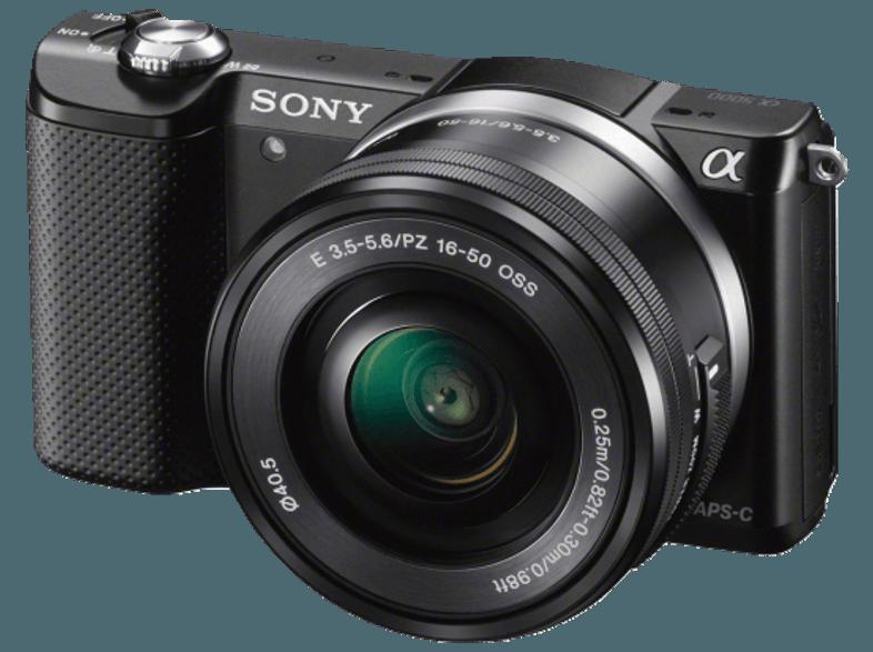 SONY Alpha 5000 (ILCE-5000LB)    Objektiv 16-50 mm f/3.5-5.6 (20.1 Megapixel, APS-C)