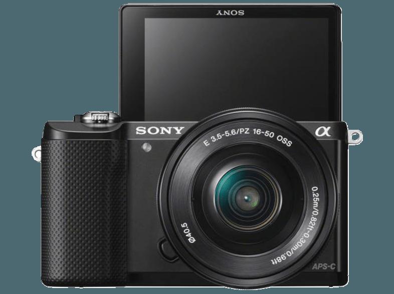 SONY Alpha 5000 (ILCE-5000LB)    Objektiv 16-50 mm f/3.5-5.6 (20.1 Megapixel, APS-C), SONY, Alpha, 5000, ILCE-5000LB, , , Objektiv, 16-50, mm, f/3.5-5.6, 20.1, Megapixel, APS-C,