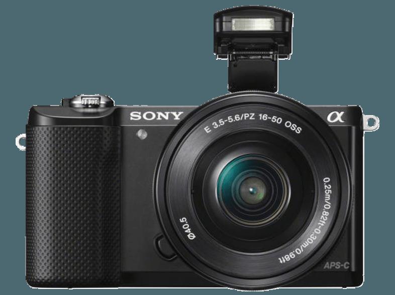 SONY Alpha 5000 (ILCE-5000LB)    Objektiv 16-50 mm f/3.5-5.6 (20.1 Megapixel, APS-C), SONY, Alpha, 5000, ILCE-5000LB, , , Objektiv, 16-50, mm, f/3.5-5.6, 20.1, Megapixel, APS-C,