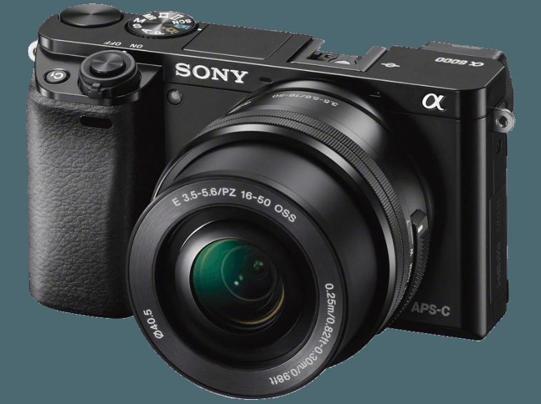 SONY Alpha 6000 LB (ILCE-6000LB)    Objektiv 16-50 mm f/3.5-5.6 (24,7 Megapixel, Exmor APS-C), SONY, Alpha, 6000, LB, ILCE-6000LB, , , Objektiv, 16-50, mm, f/3.5-5.6, 24,7, Megapixel, Exmor, APS-C,