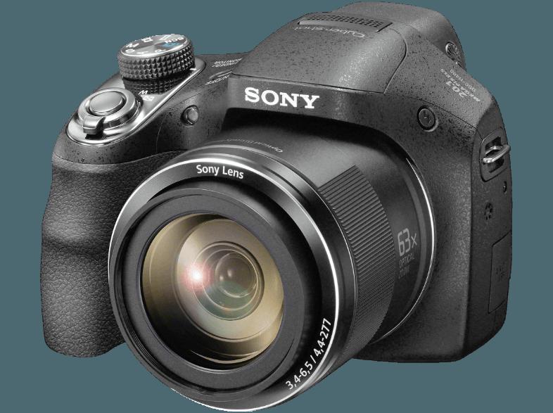 SONY DSC-H 400  Schwarz (20.1 Megapixel, 63x opt. Zoom, 7.5 cm TFT-LCD)