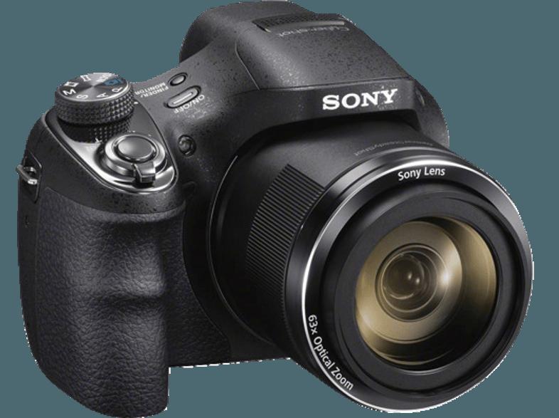 SONY DSC-H 400  Schwarz (20.1 Megapixel, 63x opt. Zoom, 7.5 cm TFT-LCD)