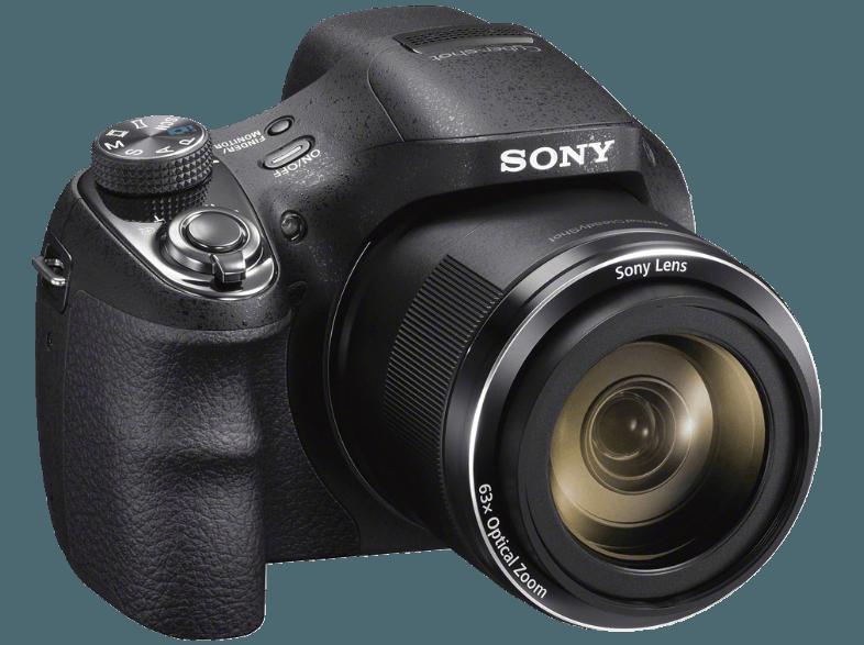 SONY DSC-H 400  Schwarz (20.1 Megapixel, 63x opt. Zoom, 7.5 cm TFT-LCD)