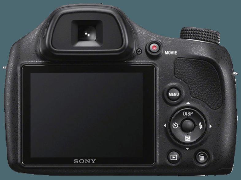 SONY DSC-H 400  Schwarz (20.1 Megapixel, 63x opt. Zoom, 7.5 cm TFT-LCD)