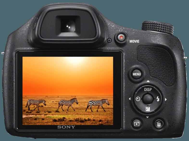 SONY DSC-H 400  Schwarz (20.1 Megapixel, 63x opt. Zoom, 7.5 cm TFT-LCD), SONY, DSC-H, 400, Schwarz, 20.1, Megapixel, 63x, opt., Zoom, 7.5, cm, TFT-LCD,