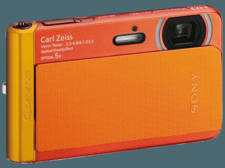 SONY DSC-TX 30  Orange (18.2 Megapixel, 5x opt. Zoom, 8.3 cm OLED-Xtra-Fine)