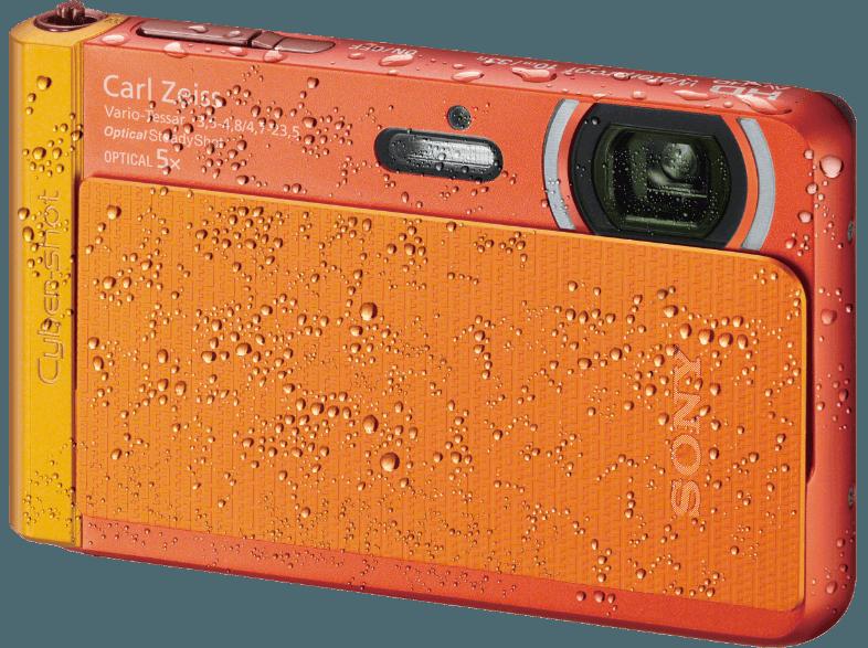 SONY DSC-TX 30  Orange (18.2 Megapixel, 5x opt. Zoom, 8.3 cm OLED-Xtra-Fine)