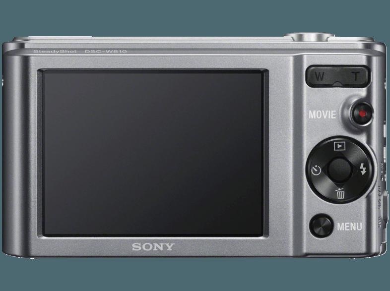 SONY DSC-W810 S.CE3  Silber (20.1 Megapixel, 6x opt. Zoom, 6.7 cm TFT-LCD)