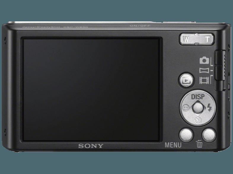 SONY DSC-W830 B.CE3  Schwarz (20.1 Megapixel, 8x opt. Zoom, 6.7 cm TFT-ClearPhoto)