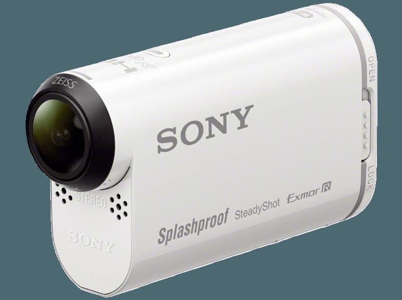 SONY HDR-AS200 V.CEN Action Cam Weiß (Wasserdicht bis: mit wasserdichtem Gehäuse bis zu 5 m, Exmor R CMOS, WLAN)