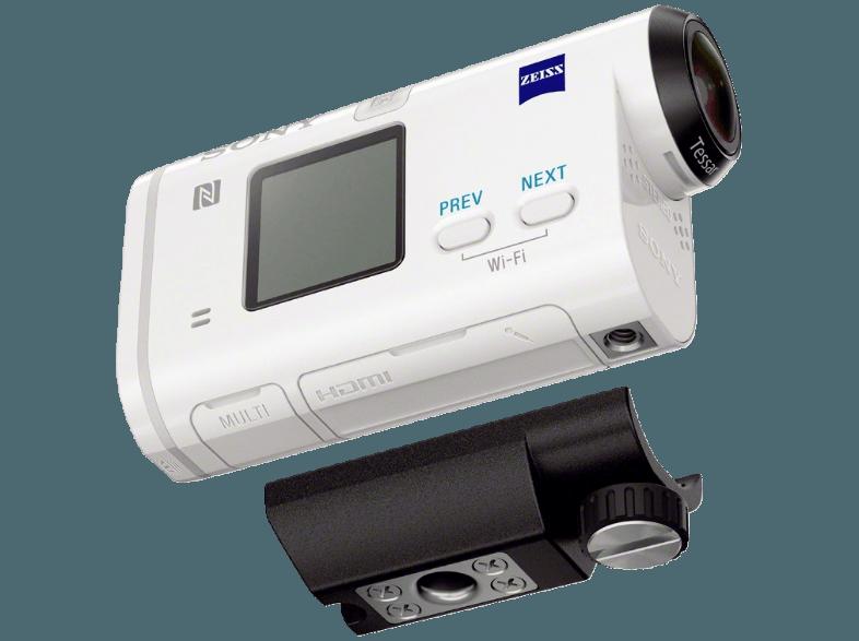 SONY HDR-AS200 V.CEN Action Cam Weiß (Wasserdicht bis: mit wasserdichtem Gehäuse bis zu 5 m, Exmor R CMOS, WLAN)