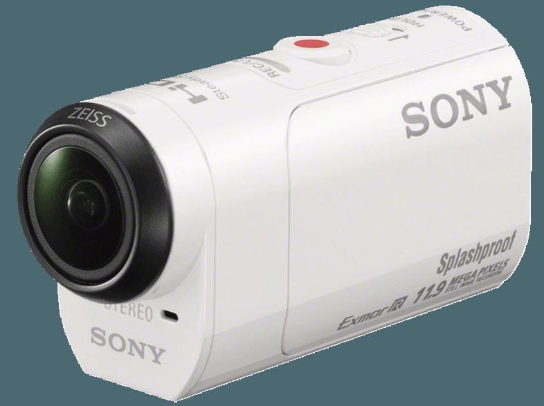 SONY HDR-AZ1 VR.CEN Remote Action Cam Weiß (Wasserdicht bis: mit wasserdichtem Gehäuse bis zu 5 m, Exmor R CMOS, WLAN)