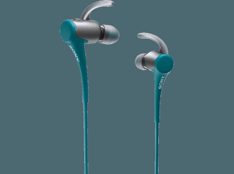 SONY MDR-AS800BTL In-Ohr-Kopfhörer mit NFC und Bluetooth als idealer Sportbegleiter Kopfhörer Blau