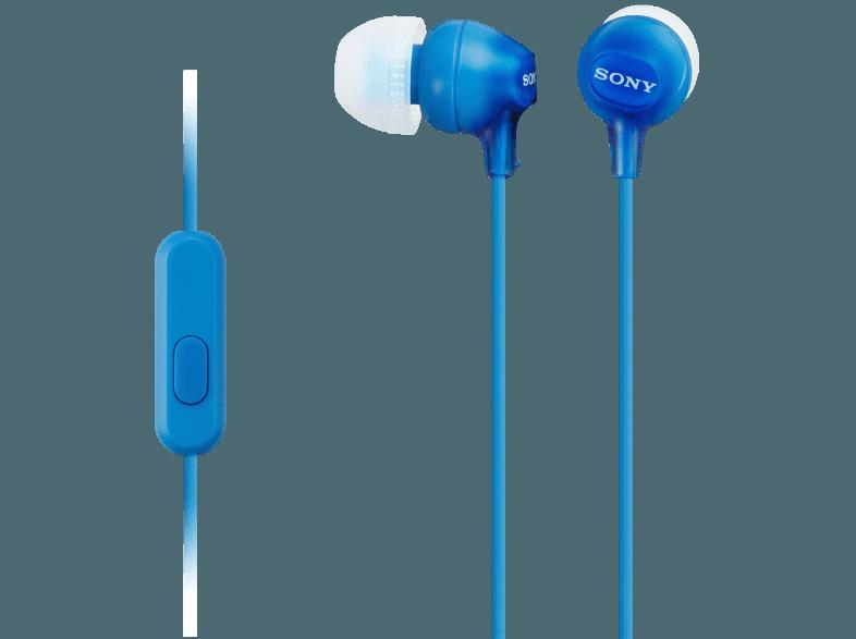 SONY MDR-EX 15 APLI Headset Blau
