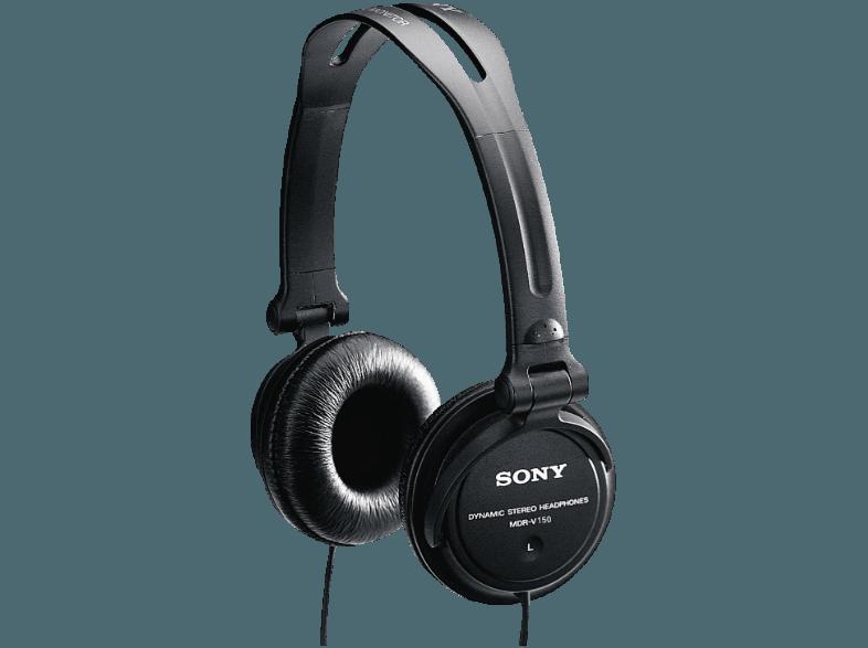 SONY MDR-V150 Kopfhörer Schwarz, SONY, MDR-V150, Kopfhörer, Schwarz