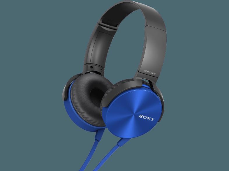 SONY MDR-XB450APL Extra-Bass Kopfhörer blau Kopfhörer Blau