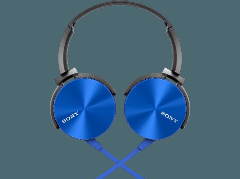 SONY MDR-XB450APL Extra-Bass Kopfhörer blau Kopfhörer Blau