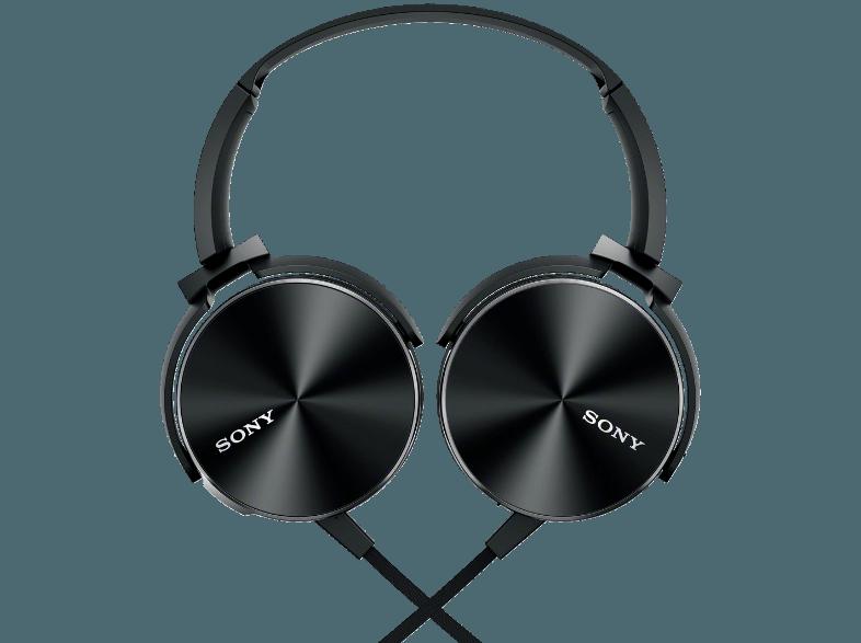 SONY MDR-XB450BV Extra-Bass Kopfhörer schwarz Kopfhörer Schwarz, SONY, MDR-XB450BV, Extra-Bass, Kopfhörer, schwarz, Kopfhörer, Schwarz