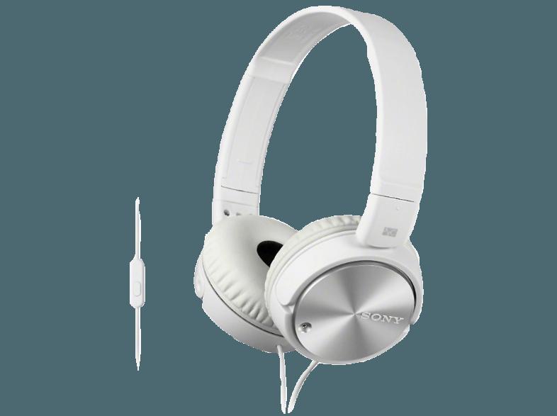 SONY MDR-ZX110NAW Kopfhörer Weiß, SONY, MDR-ZX110NAW, Kopfhörer, Weiß
