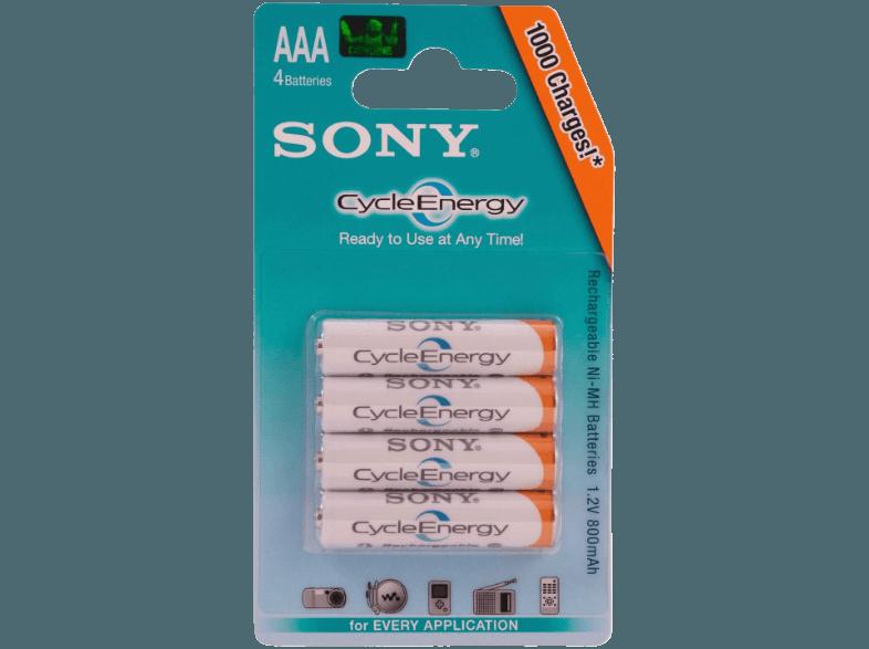 SONY Nickel-Metallhydrid Akkus, 4er Blister AAA Micro, Multi Use Premium, 800 mAh Akku AAA Micro, SONY, Nickel-Metallhydrid, Akkus, 4er, Blister, AAA, Micro, Multi, Use, Premium, 800, mAh, Akku, AAA, Micro