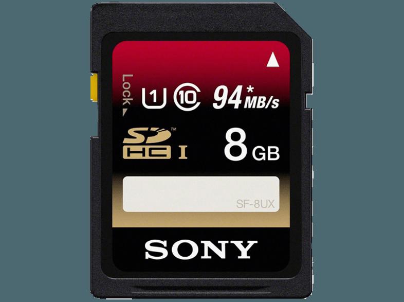 SONY SF8UX , Class 10 (SD), Class 1 (UHS), 8 GB, SONY, SF8UX, Class, 10, SD, Class, 1, UHS, 8, GB