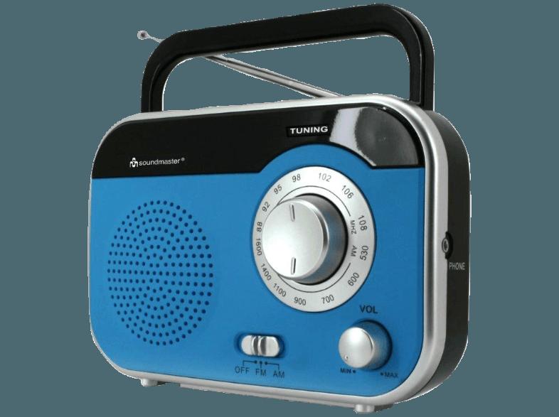 SOUNDMASTER TR410BL  (AM / FM Tuner, UKW, MW, Blau/Silber)