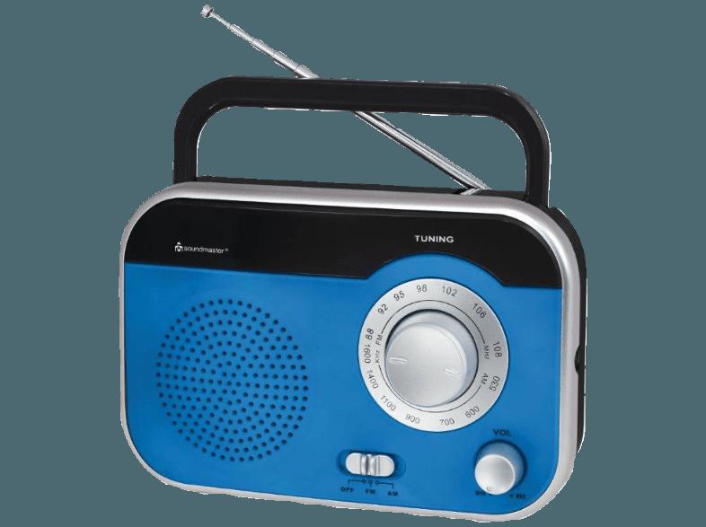 SOUNDMASTER TR410BL  (AM / FM Tuner, UKW, MW, Blau/Silber)