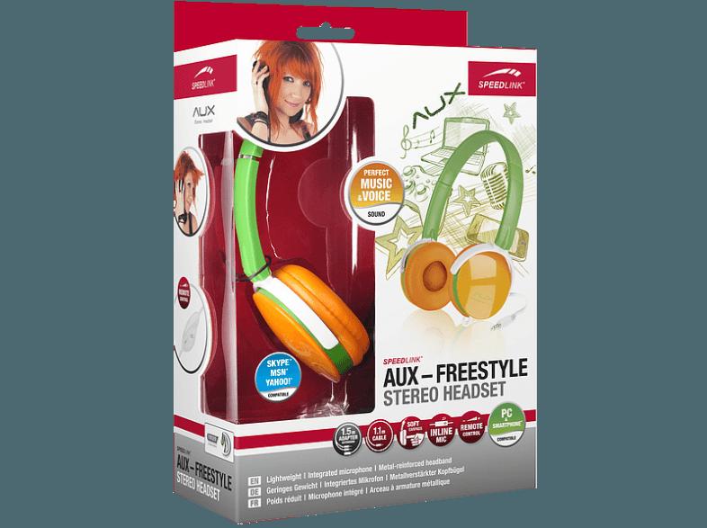 SPEEDLINK Aux Freestyle Stereo Headset Mehrfarbig, SPEEDLINK, Aux, Freestyle, Stereo, Headset, Mehrfarbig