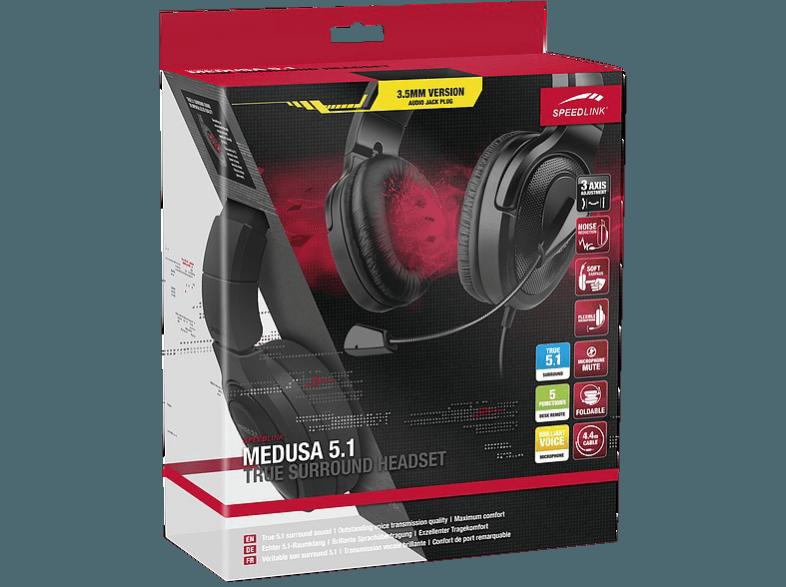 SPEEDLINK Medusa 5.1 Surround Headset Schwarz