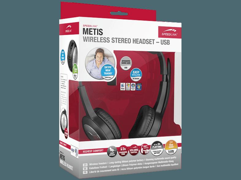 SPEEDLINK Metis Stereo Headset Schwarz, SPEEDLINK, Metis, Stereo, Headset, Schwarz