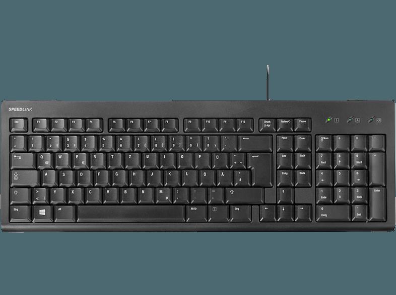 SPEEDLINK SL 6411 BK-01 BEDROCK PC Tastatur, SPEEDLINK, SL, 6411, BK-01, BEDROCK, PC, Tastatur